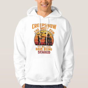 Creepshow Halloween Zombie Haunted House Sunset Ba Hoodie