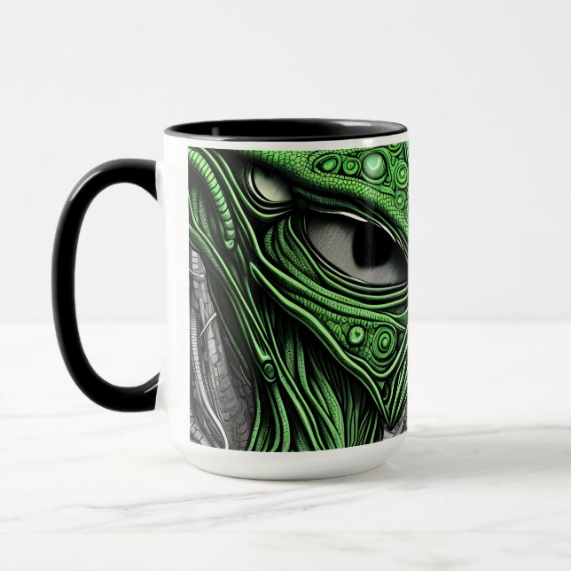 Creepy Abstract Alien Mug (Left)