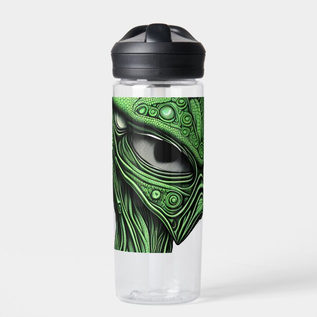 Creepy Abstract Alien Water Bottle (Front)