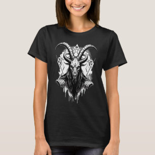 Creepy Baphomet Occult Gothic Demon T-Shirt