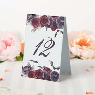 Creepy Beautiful   Dark Gothic Rose and Bat Number