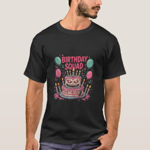Creepy Birthday Cake Monster Squad Dark Humour Par T-Shirt