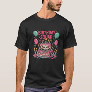 Creepy Birthday Cake Monster Squad Dark Humour Par T-Shirt