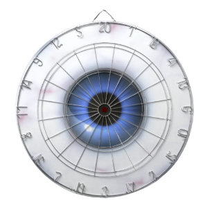 creepy blue eyes dartboard