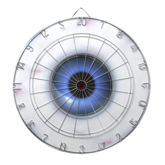 creepy blue eyes dartboard (Front)