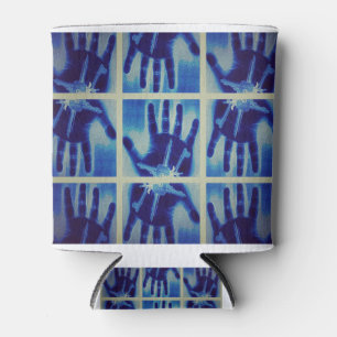 creepy blue hand can cooler