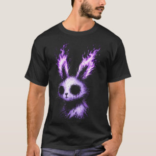Creepy bunny gothic aesthetic dark goth horror T-Shirt