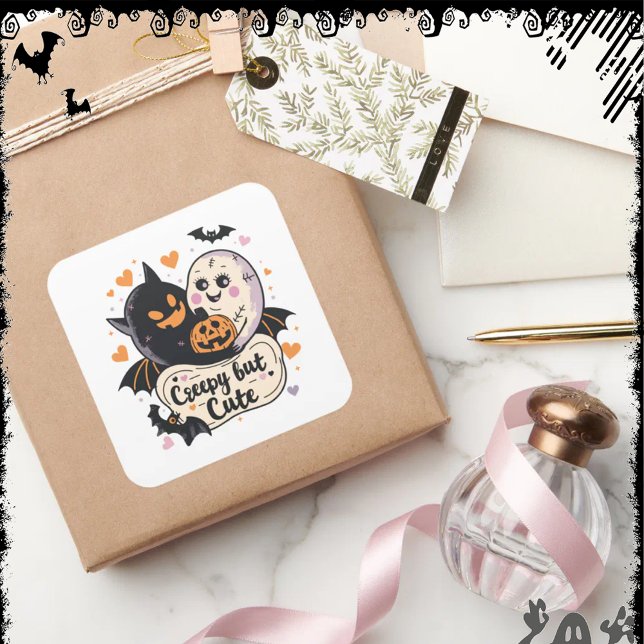 Creepy but Cute | ExDesigner | Halloween Square Sticker (Creator Uploaded)
