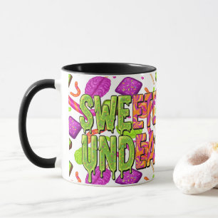 Creepy Candy Zombie Mashup For Halloween Mug