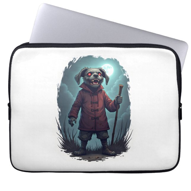 Creepy Cane Corso Laptop Sleeve (Front)