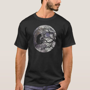 Creepy Cat Bats & Spooky Crazy Halloween Moon T-Shirt