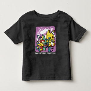 Creepy Cats Halloween Art: Paw-sitively Frightful Toddler T-Shirt
