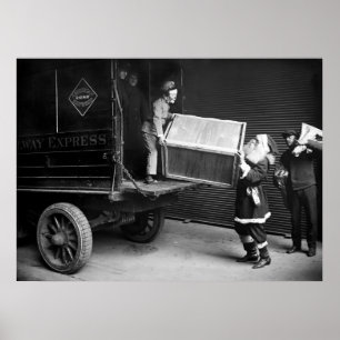 Creepy Christmas Dude, 1920s Poster