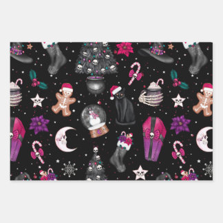 Creepy Christmas Favourite Things  Wrapping Paper Sheet