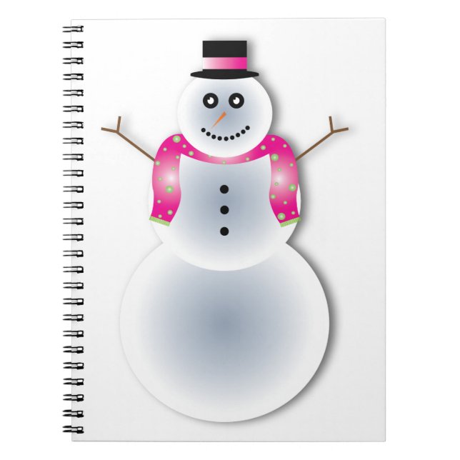 creepy christmas snowman notebook (Front)