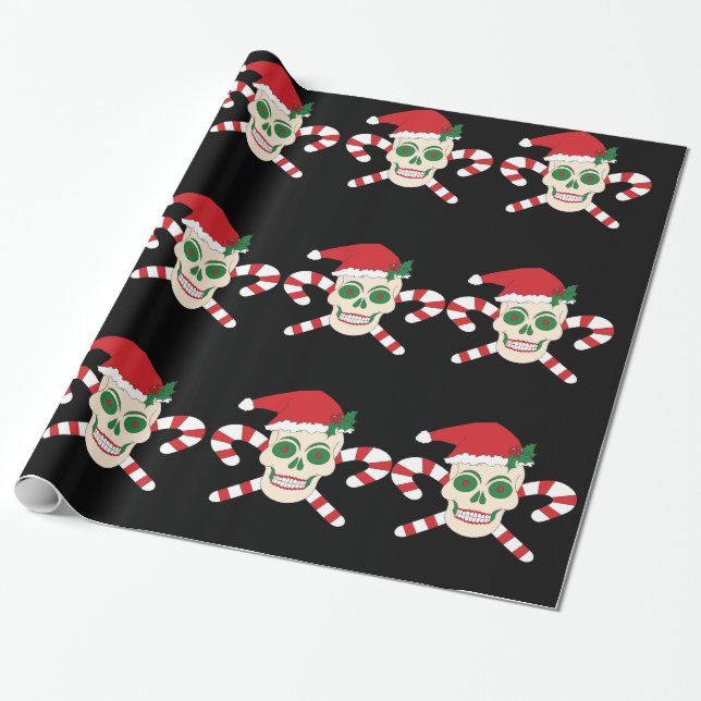 Creepy Christmas Wrapping Paper (Unrolled)