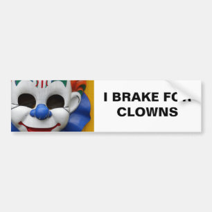Creepy Clown Bumper Sticker