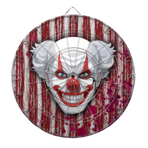 Creepy Clown Carnival Halloween Dartboard