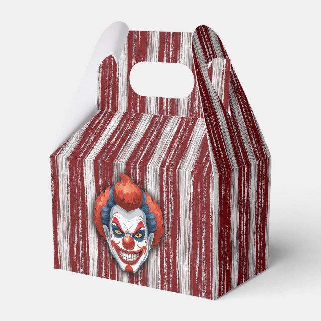 Creepy Clown Carnival Halloween Favour Box (Front Side)