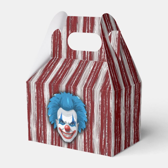 Creepy Clown Carnival Halloween Favour Box (Front Side)