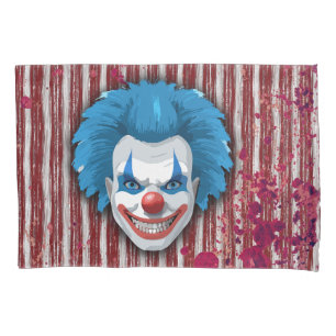 Creepy Clown Carnival Halloween Pillowcase