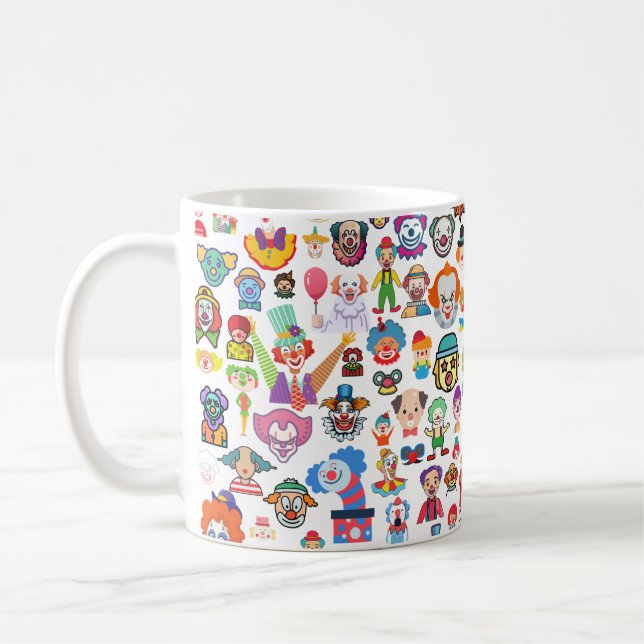 Creepy Clown Circus Fun Mug (Left)