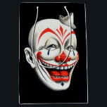 Creepy Clown Face Gift Bag<br><div class="desc">Creepy clown gift bag. High quality restored vintage image.</div>