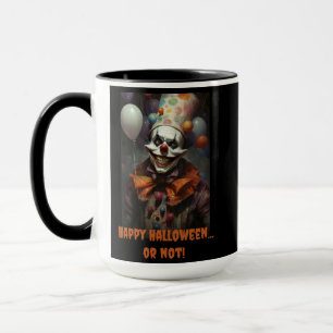 Creepy clown Halloween Mug