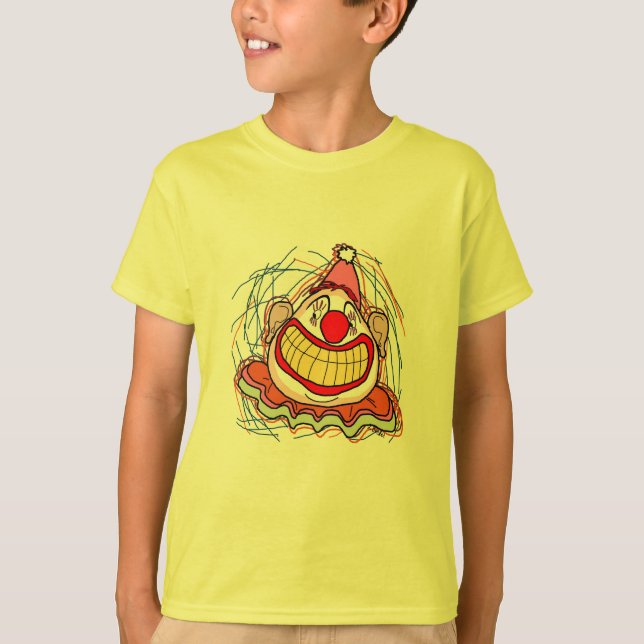 Creepy Clown Halloween T-Shirt (Front)