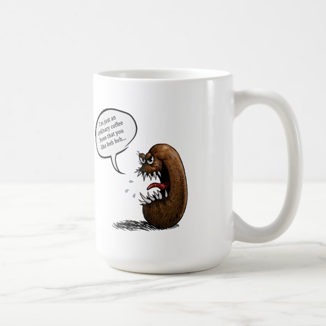 Creepy coffee bean mug (Right)
