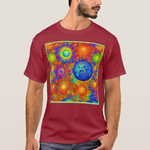 Creepy Colourful Sad Planets T-Shirt