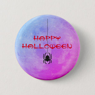 Creepy Crawler Spider Halloween 6 Cm Round Badge