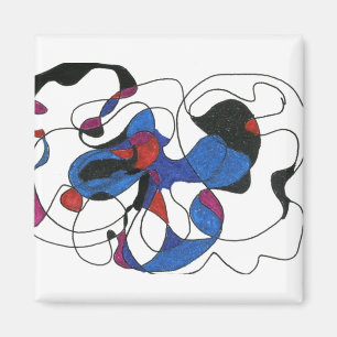 "Creepy Crawly" Abstract Art Magnet