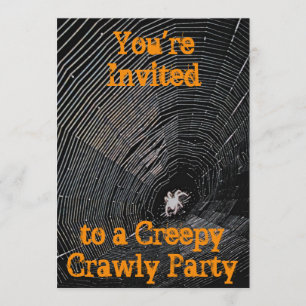 Creepy Crawly Halloween Party Invitation