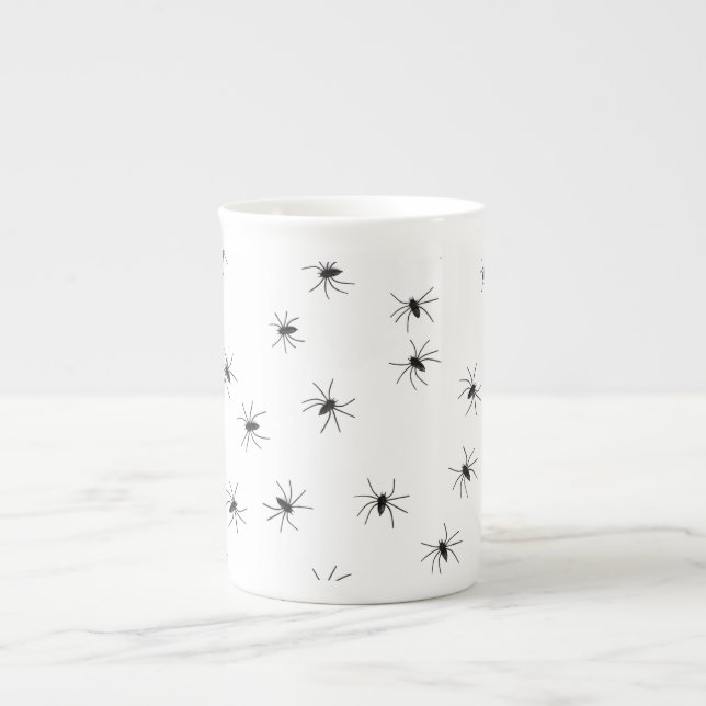 Creepy Crawly Spiders Bone China Mug (Front)
