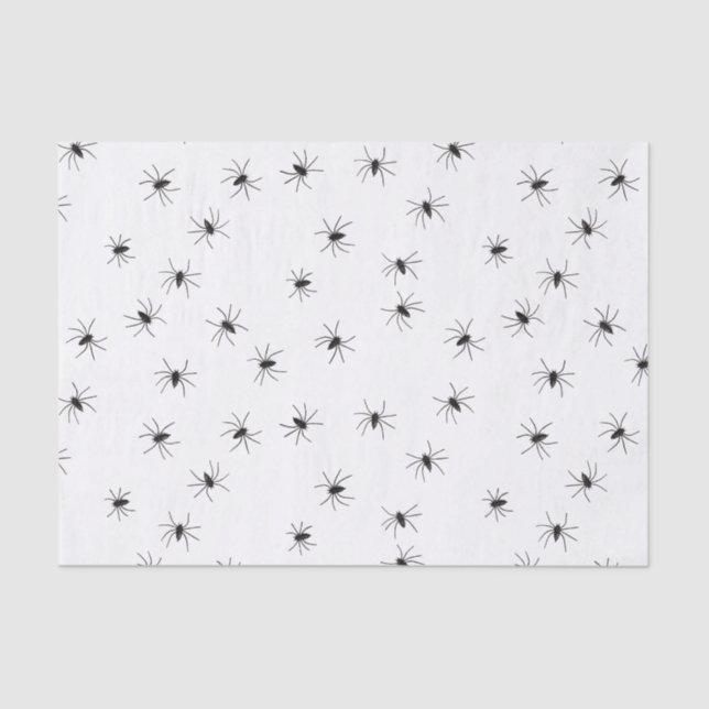 Creepy Crawly Spiders Tissue Paper (Front)