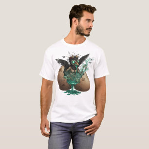Creepy Crow Hatchling Art  T-Shirt