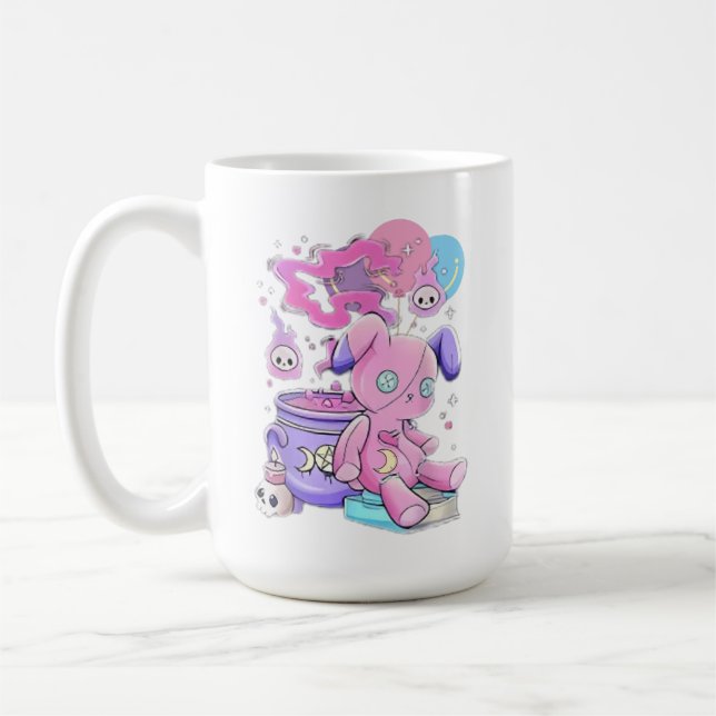 Creepy Cute Aesthetic T-Shirt Spooky Cute Graphic  Coffee Mug (Left)
