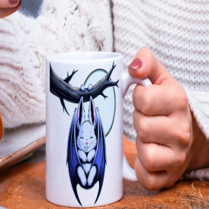 Creepy Cute Bat Bunny Coffee Mug