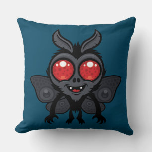 Creepy Cute Cryptid Mothman Monster Cushion