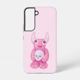 Creepy Cute Demon Pink Skull Pastel Goth Girl Samsung Galaxy Case