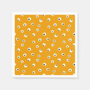 Creepy Cute Eyeball Pattern Halloween Napkin