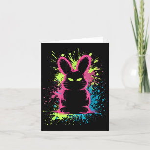 Creepy Cute Goth Bunny Horror Rabbit Sketch Alt Ng Card
