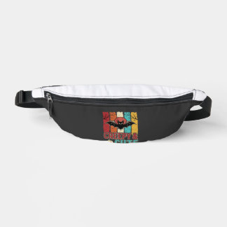 Creepy Cute Halloween Bat Retro Graphic Bum Bags