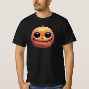 Creepy Cute Halloween Pumpkin Face T-Shirt