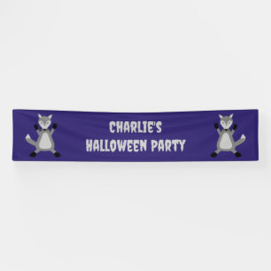 Creepy Cute Halloween Wolf Custom Banner