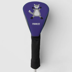 Creepy Cute Halloween Wolf Custom Name Golf Head Cover
