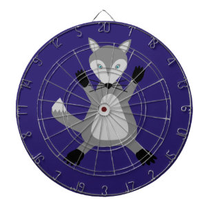 Creepy Cute Halloween Wolf Dartboard