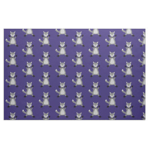 Creepy Cute Halloween Wolf Fabric