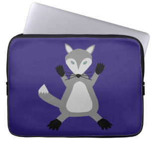 Creepy Cute Halloween Wolf Laptop Sleeve